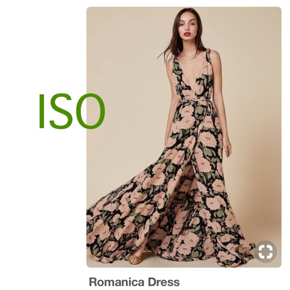 Reformation Dresses & Skirts - ISO: wanted! Reformation Romanica Dress 6 or Med